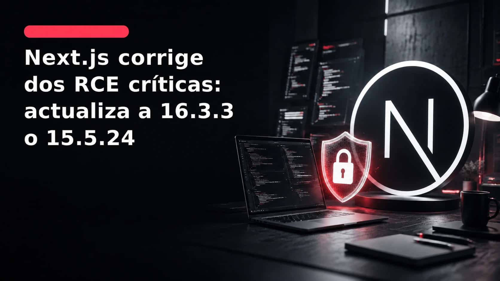 Next.js corrige dos RCE críticas: actualiza a 16.3.3 o 15.5.24