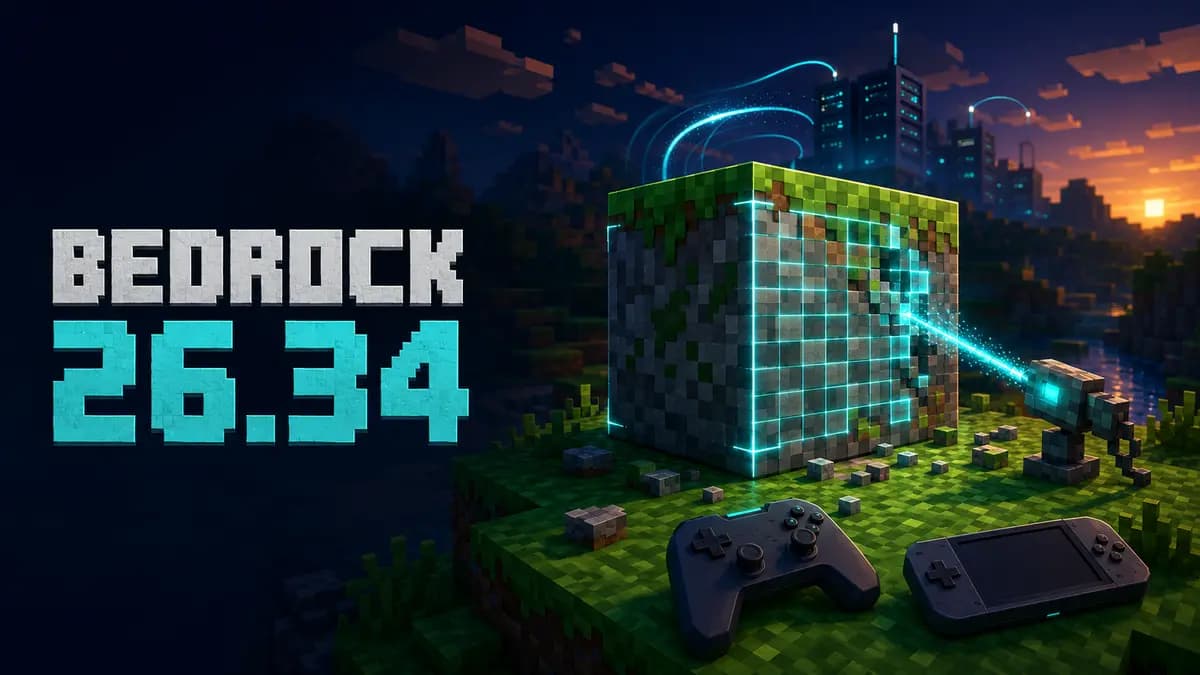 Minecraft Bedrock 26.34 is available: what the new hotfix fixes