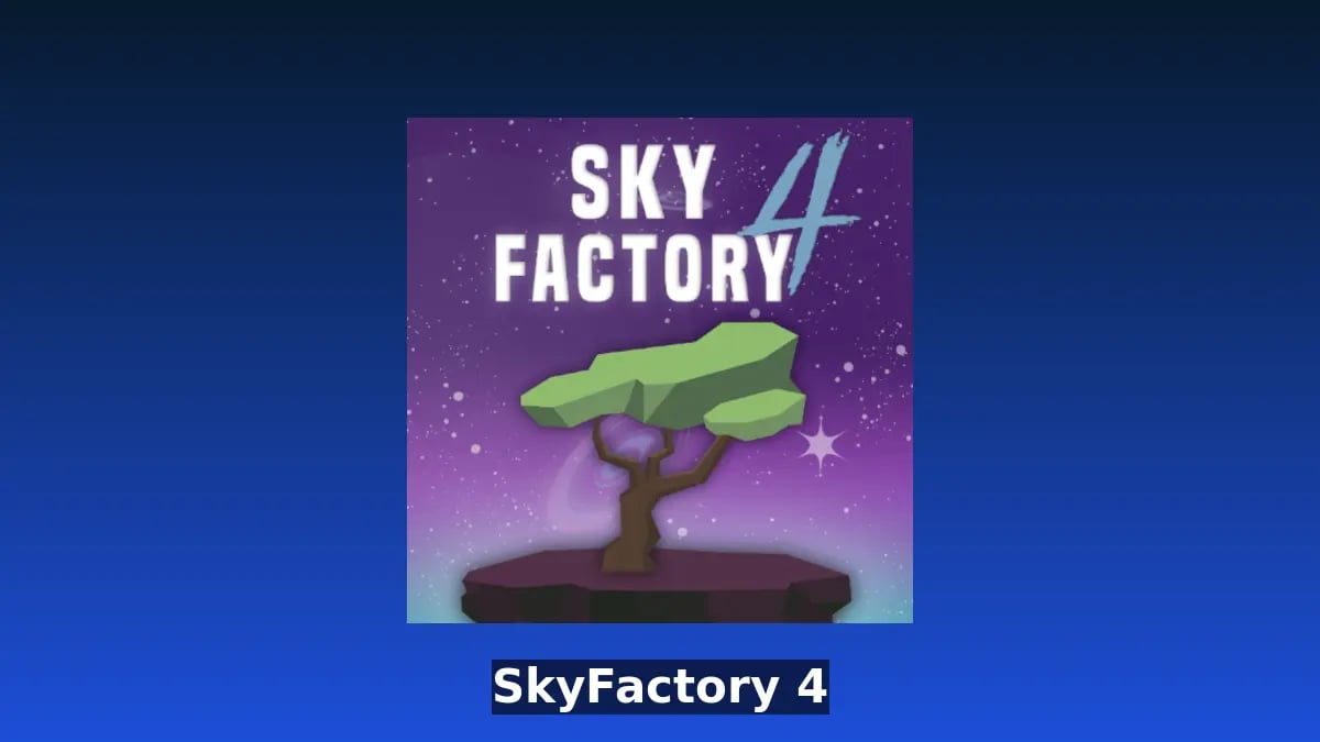 Official SkyFactory 4 image for a skyblock automation modpack
